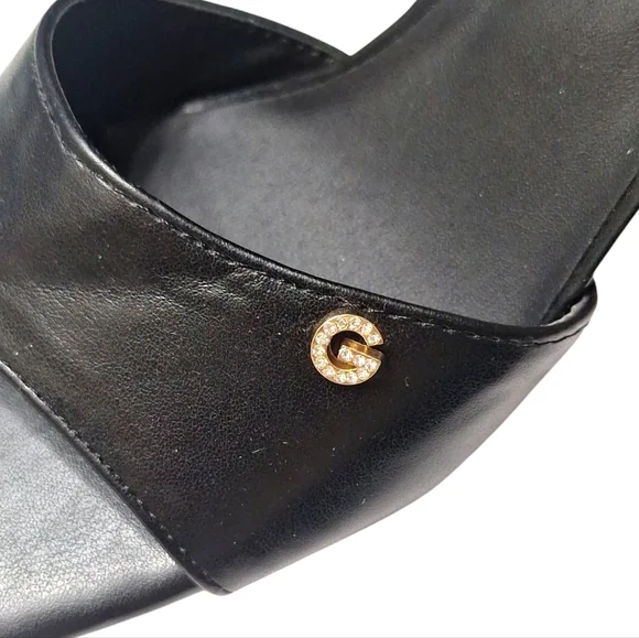 GBG Sandals Black 6 In Heel. EUC - Picture 7 of 9